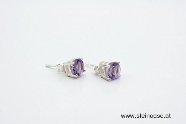 Ohrstecker Amethyst facettiert 7mm